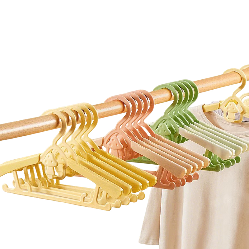 Baby Clothing Stores - 調整可能な滑り止めベビー服ハンガー - 衣料品店や家庭向けの多機能プラスチック製収納ハンガー