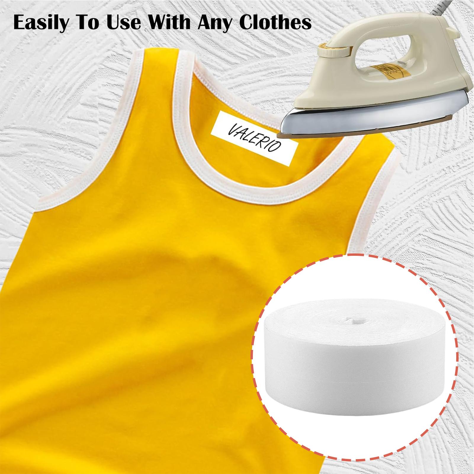 Baby Clothing Names - 衣類名ラベル 布製 長持ちステッカー 洗濯可能 アイロン接着ラベル 子供用