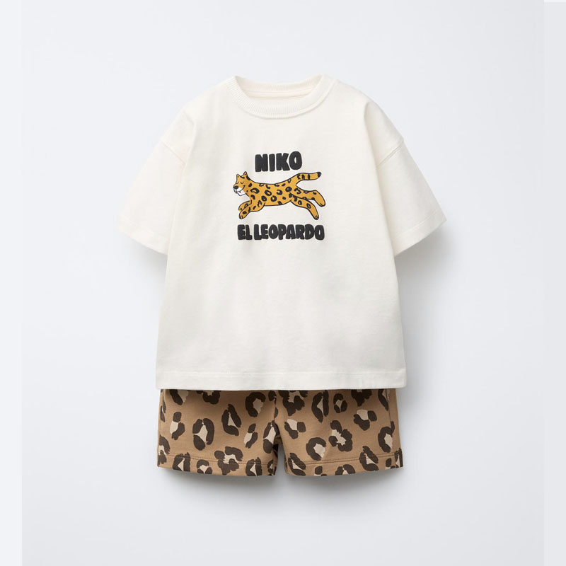 Baby Clothing Boutique - 夏子供服漫画プリント Tシャツショーツスーツ男の子半袖セットブティックファッションキッズカジュアルジャージ