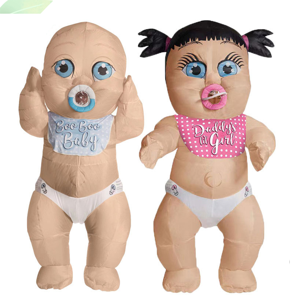Baby Clothing For Girls - 男の子女の子巨大な赤ちゃんインフレータブル服大人のコスプレマスコット衣装ハロウィン性別発表パーティー