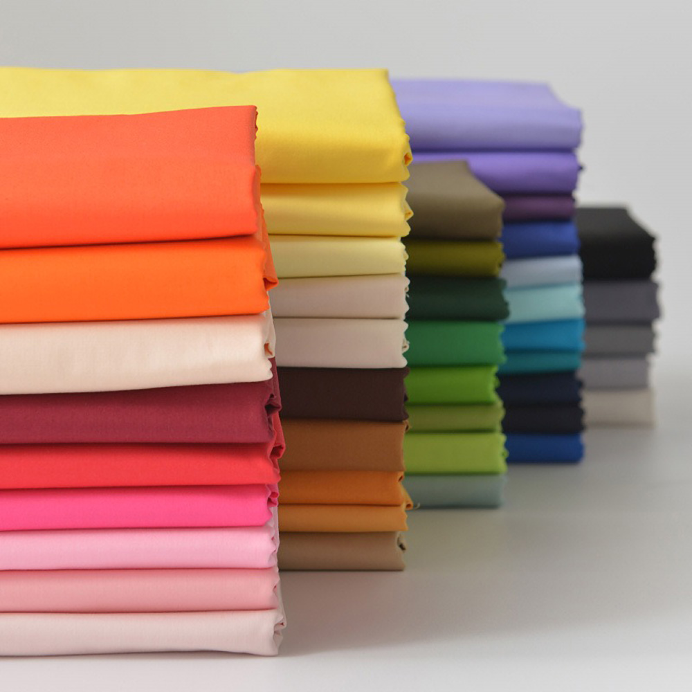 Baby Clothing Organic - 140 × 50 センチメートルポプリン綿生地防縮無地ベビーロンパース性別中立服縫製キルト洋裁用品