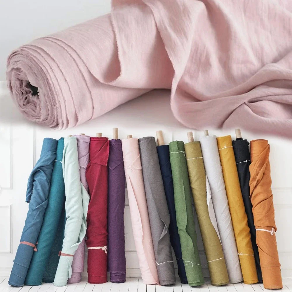 Baby Clothing Organic - 280cm、100％リネン生地。天然リネン素材。裁縫、キルティング、DIYクラフト、バッグ、ベビー服、ドレス、寝具セット、手作り裁縫に最適。
