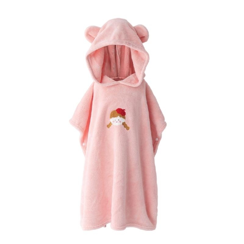 Hooded Bath Towel - バスローブ フード付きブランケット 子供 ポンチョ 漫画 バスタオル