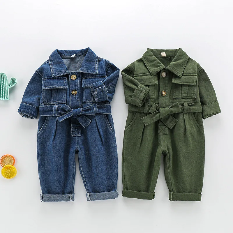 2026 春子供デニムジャンプスーツベビー長袖オーバーオール - Baby Overall Denim のレビューと価格