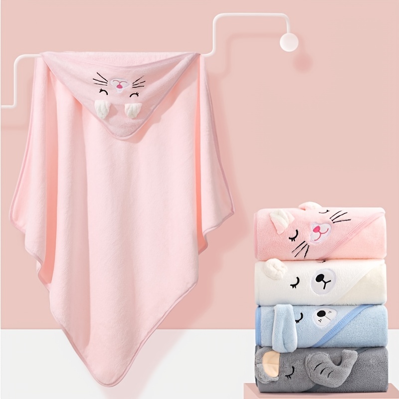 新しいベビーバスタオル少年少女ベビータオル新生児フード付き漫 - Hooded Bath Towel のレビューと価格