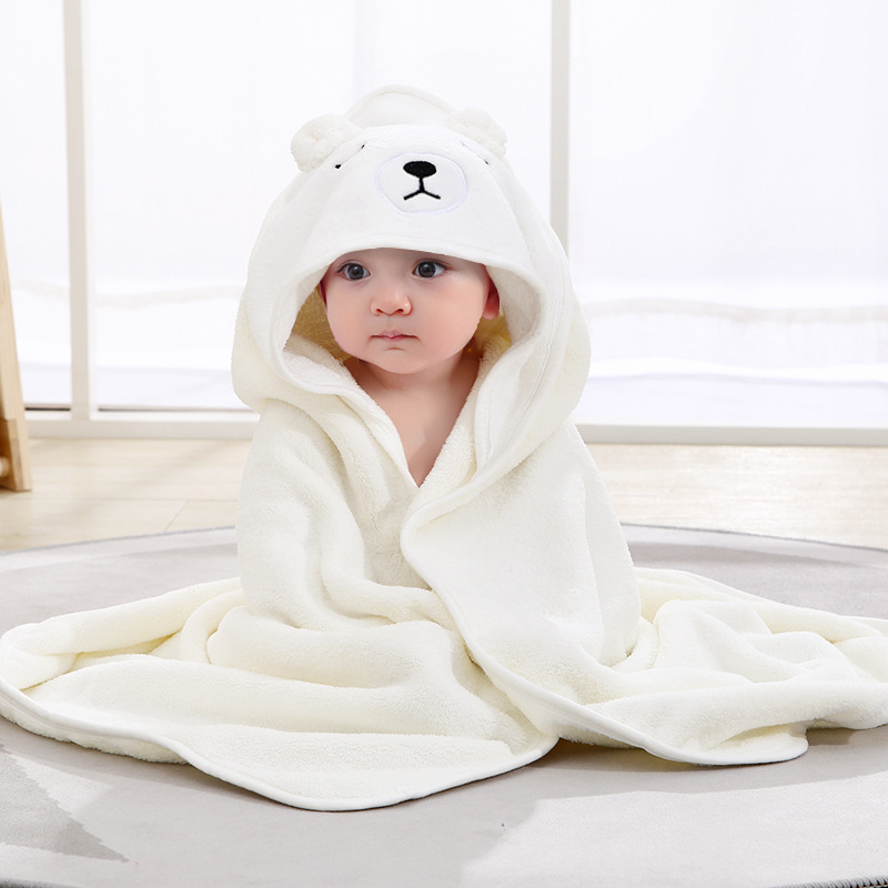 新しいベビーバスタオル少年少女ベビータオル新生児フード付き漫 - Hooded Bath Towel のレビューと価格