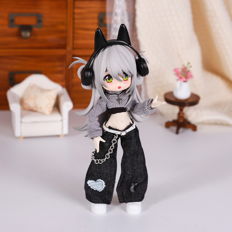 Bjd 人形服ストリートファッション気質ジーンズベストセータ - Baby Clothing For Girls のレビューと価格