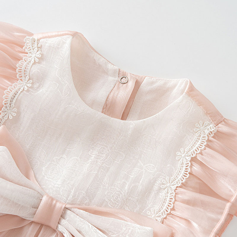2 個セット夏の新生児女の子服韓国のかわいい弓メッシュノース - Baby Clothing Boutique のレビューと価格
