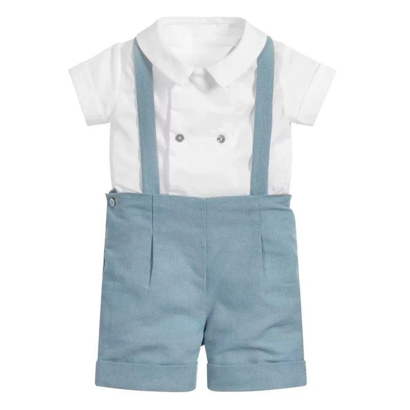 男の子用半袖コットンスーツ,新生児用夏服,子供用ブティック服 - Baby Clothing Boutique のレビューと価格