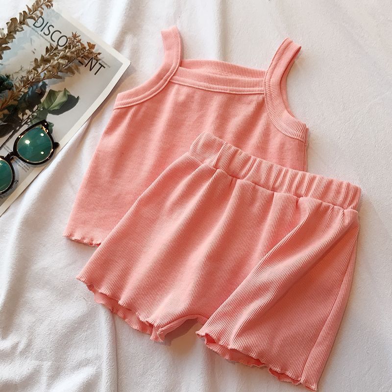 子供服セット ニットノースリーブタンクトップ+ショートパンツ - Baby Clothing Boutique のレビューと価格