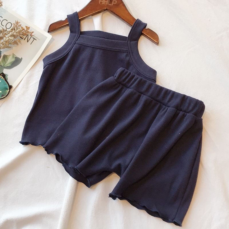 子供服セット ニットノースリーブタンクトップ+ショートパンツ - Baby Clothing Boutique のレビューと価格