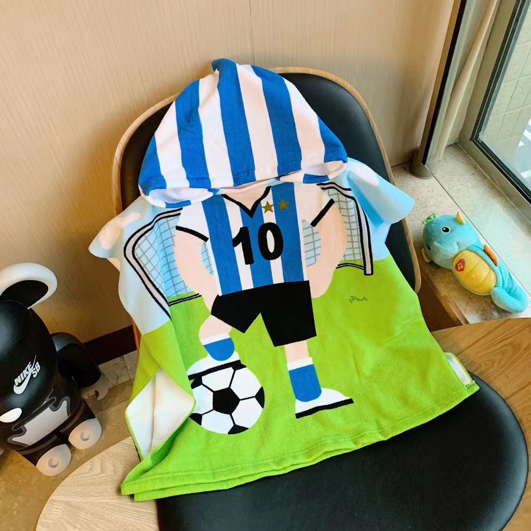 子供用バスハット吸水性抜群の超ソフトバスタオルケープ漫画柄ケ - Hooded Bath Towel のレビューと価格