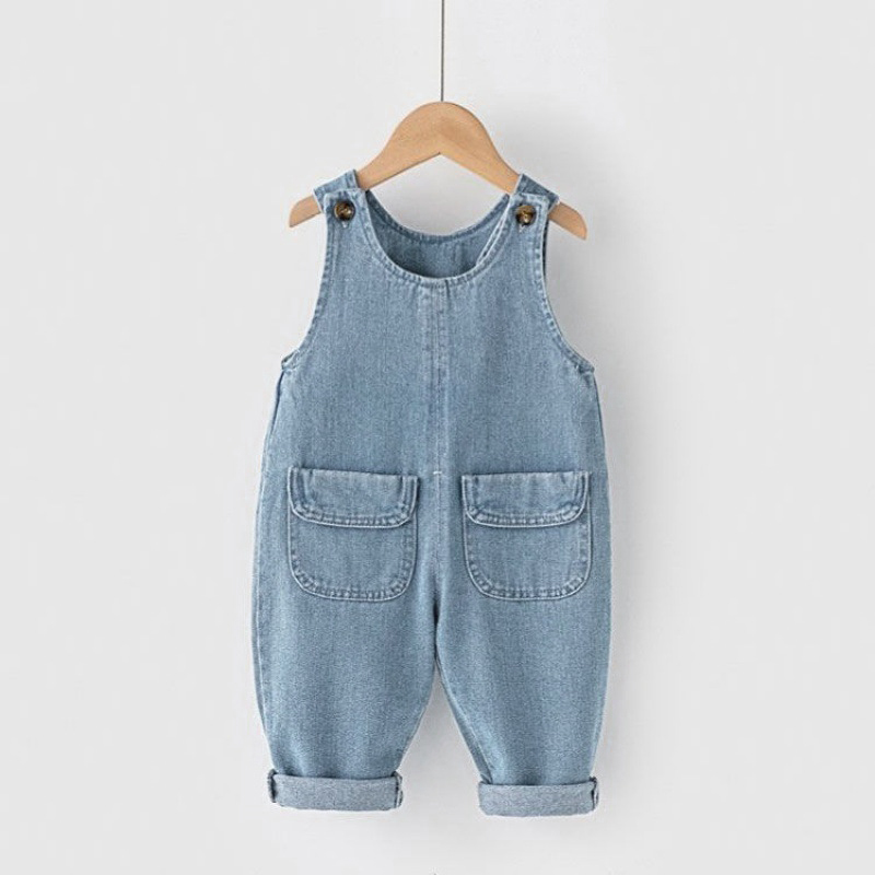 Ienens-0〜5歳の子供向けのクラシックな男の子用ダンガ - Baby Overall Denim のレビューと価格