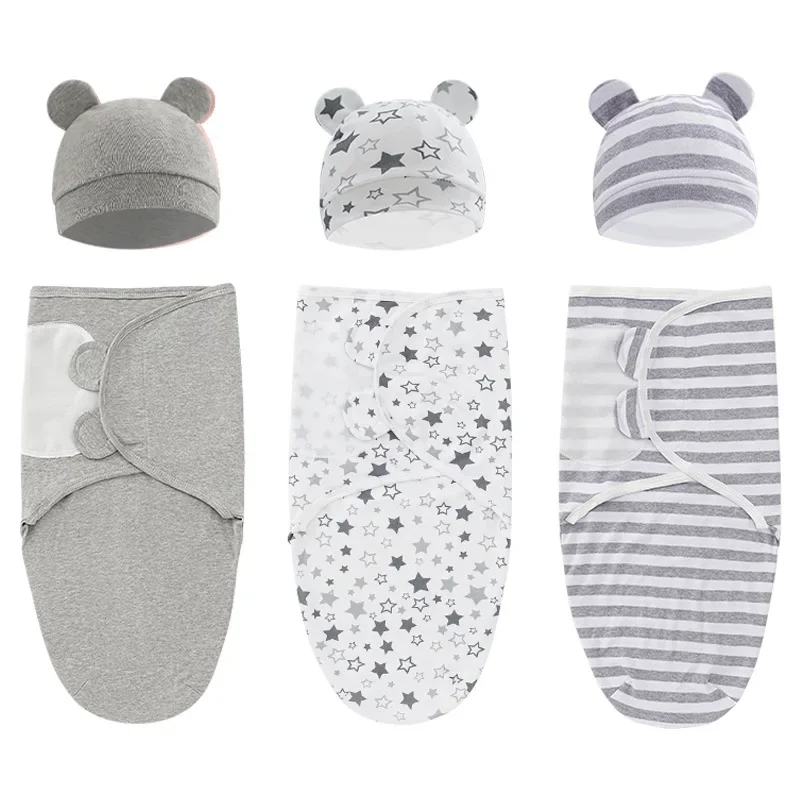新生児用調節可能なおむつ,新生児用毛布,帽子セット,オーガニ - Baby Clothing Organic Cotton のレビューと価格