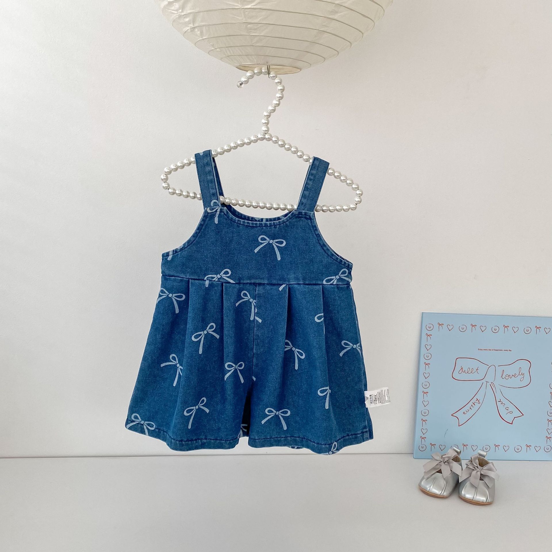 2026年夏新作 女の子用ノースリーブデニムスリングジャンプ - Baby Overall Denim のレビューと価格