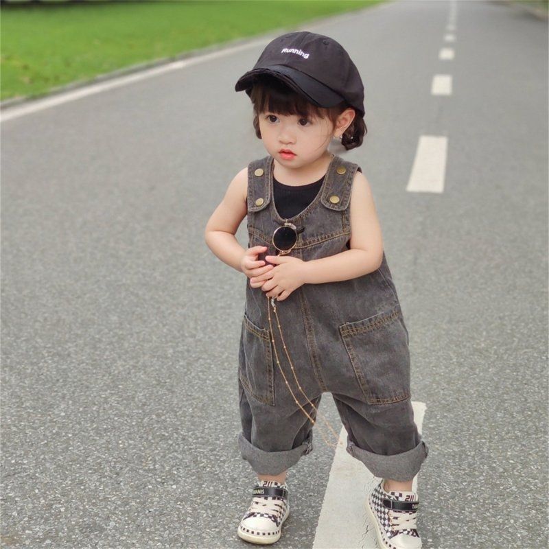 2-9歳向け子供用ジーンズパンツ 韓国風 春夏新作 2026 - Baby Overall Denim のレビューと価格