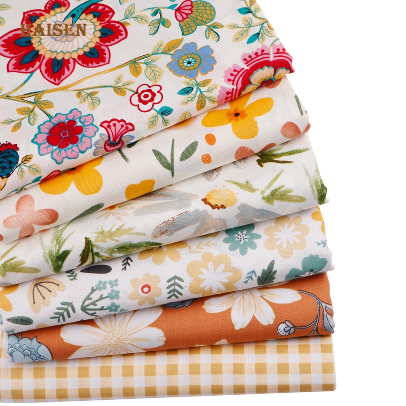 6 個 40 × 50 センチメートルコットンツイルパッチワ - Baby Clothing Organic Cotton のレビューと価格