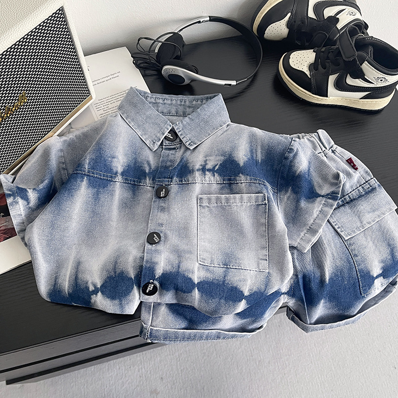 新しい夏の赤ちゃん男の子服スーツ子供ファッションシャツショー - Baby Clothing Drawing のレビューと価格