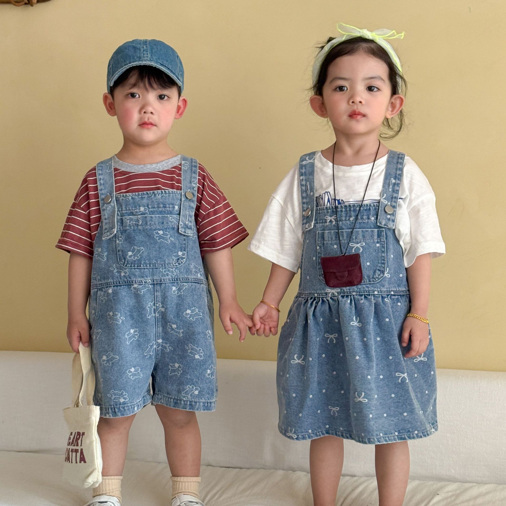 2026 夏新しい子供デニムオーバーオール男の子ストラップジ - Baby Overall Denim のレビューと価格