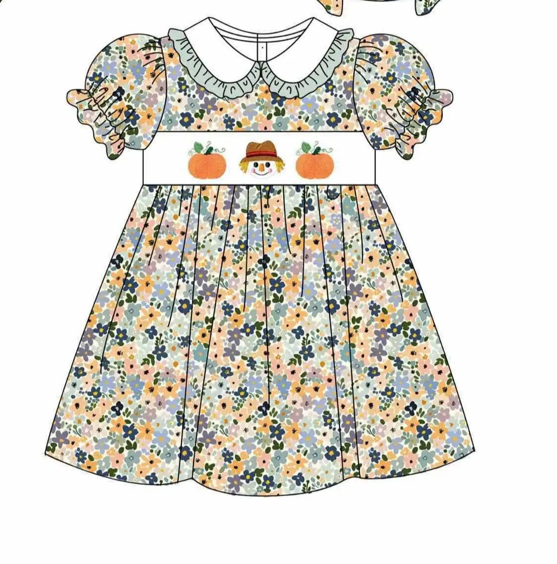 感謝祭ベビーバブルロンパース子供服男の子女の子かかし-カボチ - Baby Clothing Boutique のレビューと価格