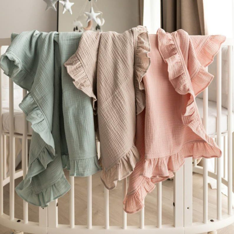 オーガニックコットンベビーブランケット新生児モスリンおくるみ - Baby Clothing Organic Cotton のレビューと価格